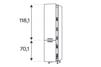 KAMMONO F11 SCMAX30 - słupek kuchenny z koszem CARGO Słupek kuchenny Kammono F11 SCMAX30 z koszem CARGO