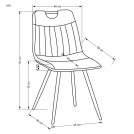 Krzeslo tapicerowane K521 - czarny krzeslo tapicerowane k521 - czarny