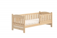 Łóżko dziecięce drewniane Alvins z szufladami - 90x200 / sosna Łóżko dziecięce drewniane Alvins z szufladami - 90x200 / sosna