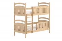 Łóżko piętrowe drewniane Amely z szufladami - 80x190 / sosna Łóżko piętrowe drewniane Amely z szufladami - 80x190 / sosna