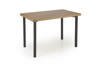 Zestaw Milton stół + 4 krzesła - naturalny / czarny Zestaw Milton stół + 4 krzesła - naturalny / czarny