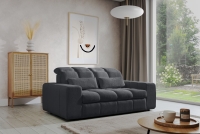 Sofa dwuosobowa Magnelio II z elektrycznie wysuwanym siedziskiem - szara boucla Raven 16 Sofa dwuosobowa z elektrycznie wysuwanym siedziskiem Magnelio II - szara boucla Raven 16