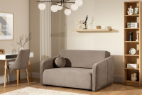 Sofa Zeldia 110 z funkcją spania - brązowy szenil hydrofobowy Spring 1110 Sofa Zeldia 110 z funkcją spania - brązowy szenil hydrofobowy Spring 1110