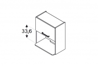 Szafka kuchenna wisząca Kammono F11 WOM60/71 pod zabudowę mikrofalówki wolnostojącej Szafka kuchenna wisząca Kammono F11 WOM60/71 pod zabudowę mikrofalówki wolnostojącej