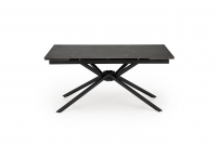 Stół rozkładany Vitorino 160-220x90 cm - czarny marmur / czarne nogi Stół rozkładany Vitorino 160-220x90 cm - czarny marmur / czarne nogi