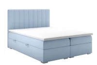 Łóżko kontynentalne z pojemnikami Arkadia 180x200 niebieski boxspring 