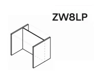 Wyspa Kuchenna KAM ZW8LP - obudowa z przegrodą bez blatu - supermat Wyspa Kuchenna KAM ZW8LP - obudowa z przegrodą bez blatu - supermat