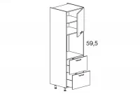 KAMMONO M4 SDP60SS2 - szafka słupek do zabudowy piekarnika z szufladami wysoka szafka z szufladami pod zabudowę AGD