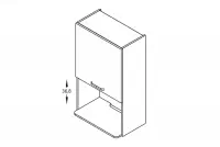 KAMMONO M4 WM60.1/10 - szafka wisząca do zabudowy mikrofali wolnostojącej KAMMONO M4 WM60.1/10 - szafka wisząca do zabudowy mikrofali wolnostojącej 