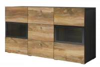 Komoda Baros 26 z szufladami 132 cm - touchwood / orzech sattin komoda z szufladami