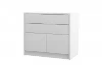 Komoda Genius 2D2S z szufladami 90 cm - biały mat Komoda Genius 2D2S z szufladami 90 cm - biały mat