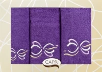 Komplet ręczników Capri AGNES 26 - 3szt. Fioletowy + Różowy Komplet ręczników Capri AGNES 55 3szt. Śliwkowy