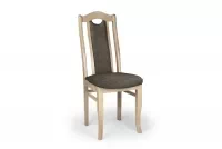 Krzesło drewniane tapicerowane Livorno 2 - ciemny brąz Zetta 294 / buk drewniane krzesło do jadalni
