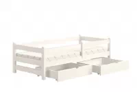 Łóżko dziecięce parterowe Alis - 80x160 / biały Łóżko dziecięce parterowe Alis - 80x160 / biały