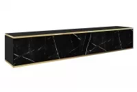 Szafka RTV wisząca Lurona 175 cm - czarny marmur Wisząca szafka RTV Lurona 175 cm - czarny marmur 