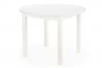 Okrągły stół Neryt rozkładany 102-142x102 cm - biały biały okrągły stół