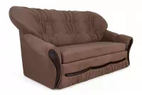 Sofa rozkładana do salonu Evita III Sofa rozkładana do salonu Evita III - tkanina Donna 7, ciemny orzech 