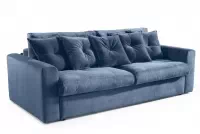 Sofa rozkładana do salonu Sofia Mini - niebieski plusz Sorriso 15 Sofa rozkładana do salonu Sofia Mini - niebieski plusz Sorriso 15