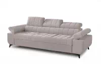 Sofa z funkcją spania Dragonis - beżowa tkanina łatwoczyszcząca Maya 01 Sofa Dragonis