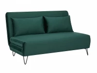 SOFA ZENIA VELVET ZIELONY TAP.189/CZARNY zielona sofa