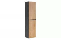 Wysoka szafka łazienkowa Monako Grey Oak 800 - Diamentowy szary/Dąb Hamilton wysoka szafka łazienkowa 