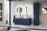 Zestaw mebli łazienkowych Santa Fe Deep Blue III - Niebieski indigo designerskie meble łazienkowe  bogart 